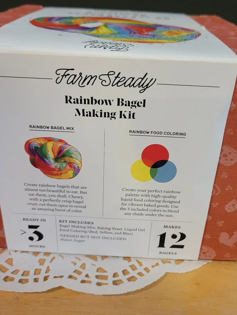 Rainbow Bagel Making Kit - Multicolor